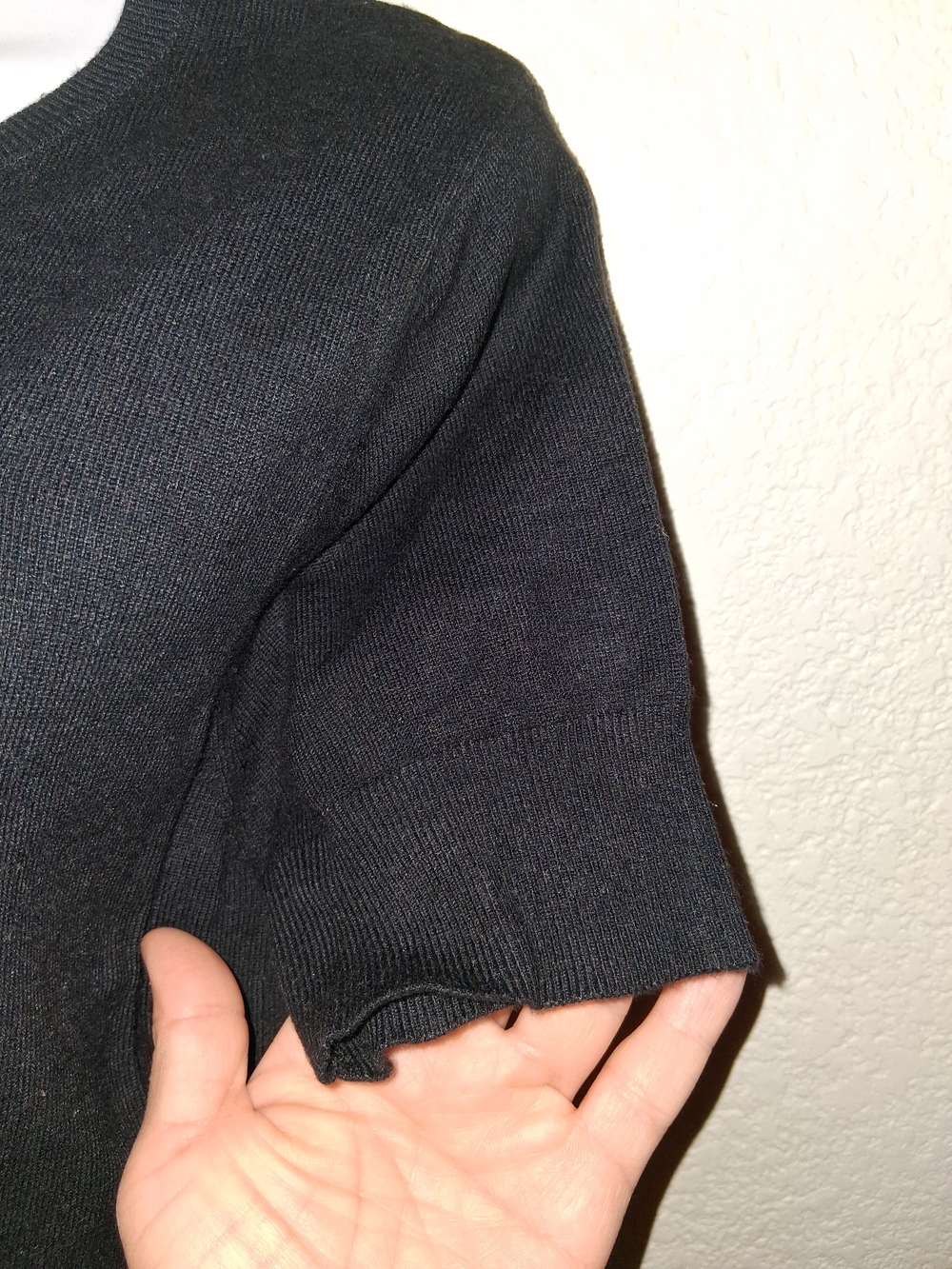 Hell Bunny Black Bat Cutout Sweater Top - Picture 3 of 11